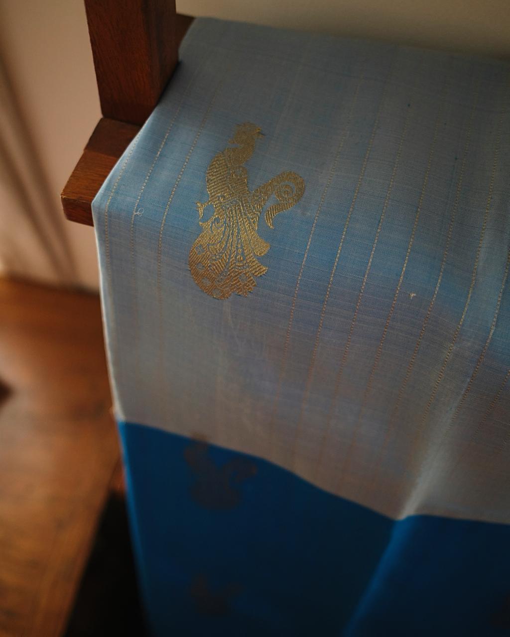 Half and Half Silk Saree